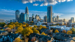 Aerial View Of Charlotte, North Carolina